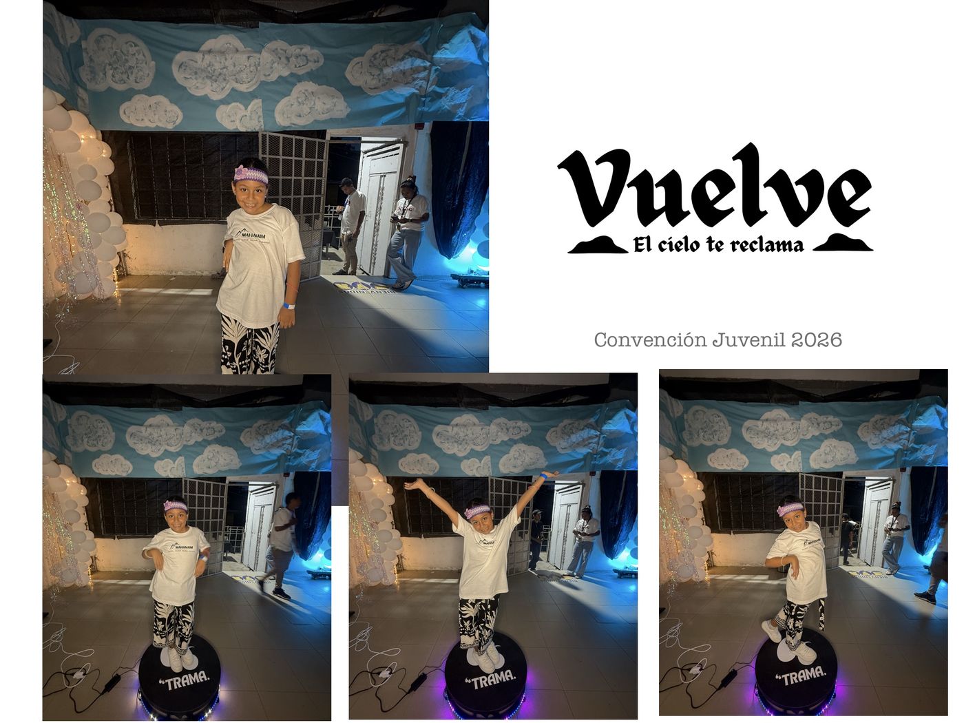 Clips del Photobooth 360 con marco personalizado del evento